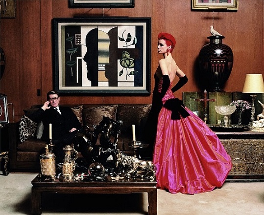 YVES SAINT-LAURENT IN HIS PARIS FLAT (WITH SIBYL BUCK), 1995